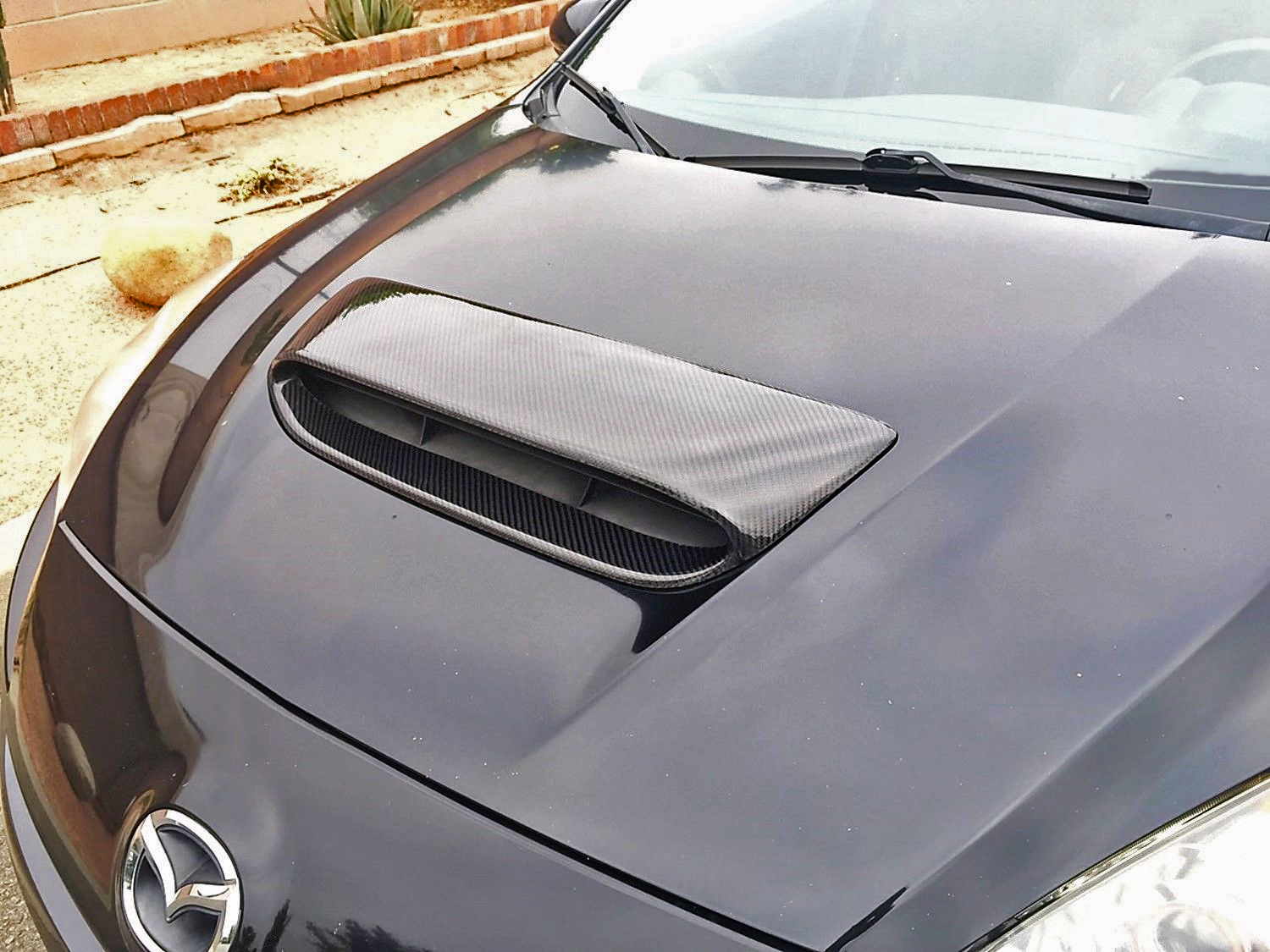 1013 Fit FOR Mazda 3 2nd 4D 5D Fits MPS Mazdaspeed Front Hood Scoop